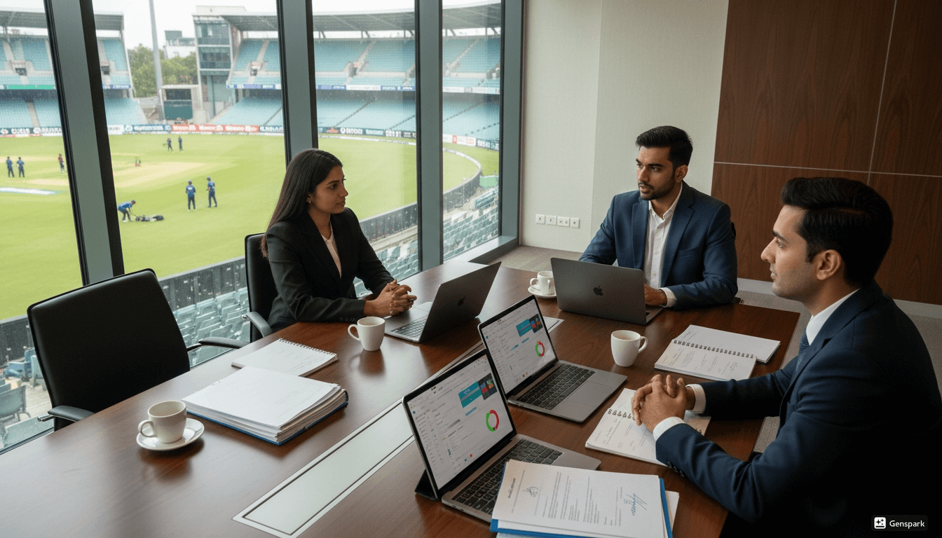 Professional Sports Management Careers in India team session at Global Sports Konnect.